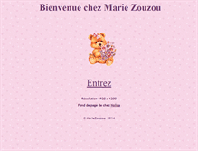 Tablet Screenshot of chezmariezouzou.info